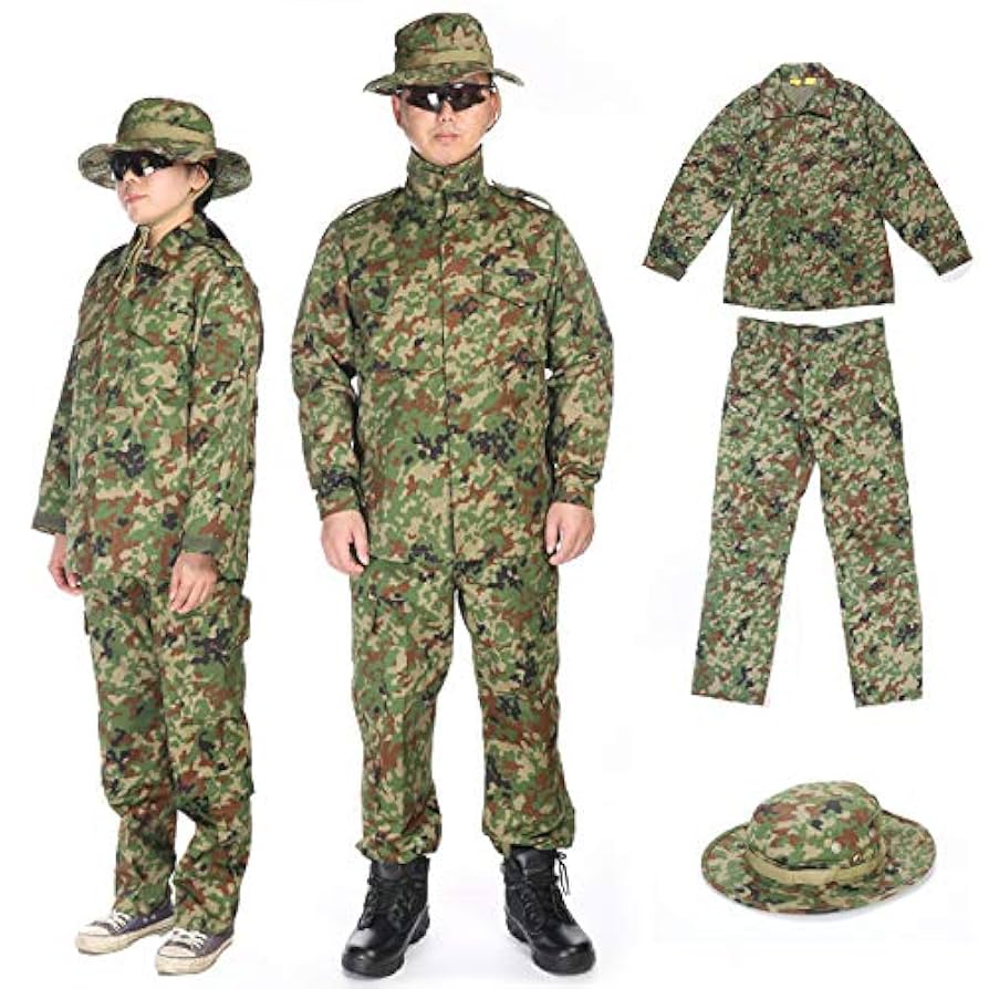 Amazon | Broptical 陸上自衛隊 迷彩服上下ベルト